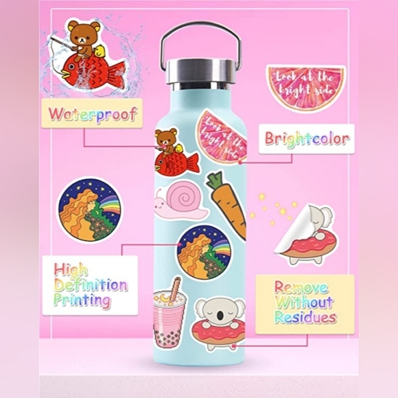 50 Stickers | No Repeats | Matte Finish | Reusable | Waterproof | Durable - Picture 9 of 9